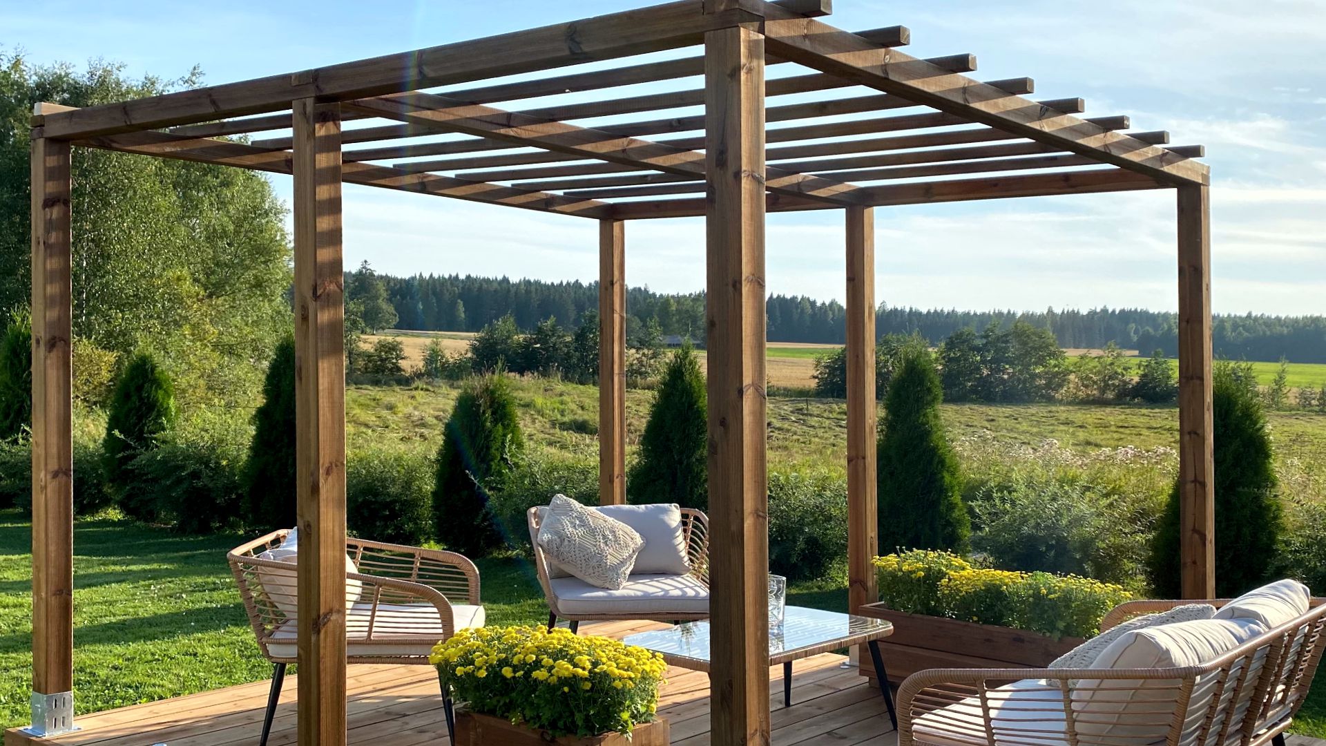 Dvorišna pergola 3x3 - Slika 4